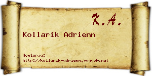 Kollarik Adrienn névjegykártya